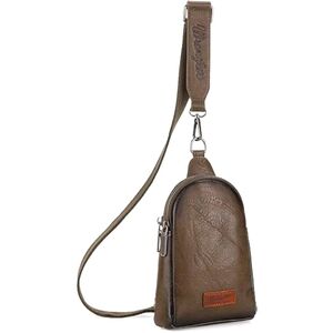 Wrangler crossbody sling bag and purses adjustable strap chest bag for travel.